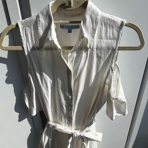 White Cold Shoulder Dress